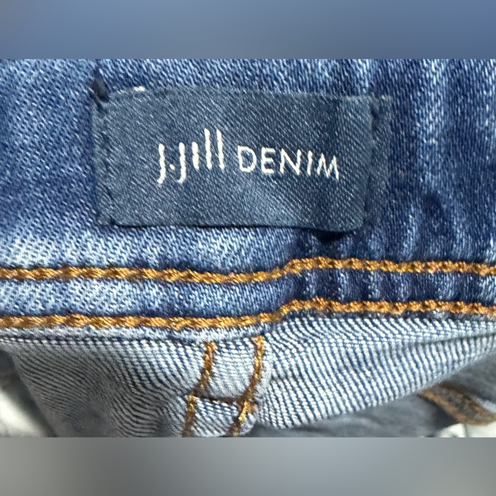 J.Jill Denim Jeans Womens Size 18T Blue High Rise Straight Leg Stretch - Picture 3 of 4